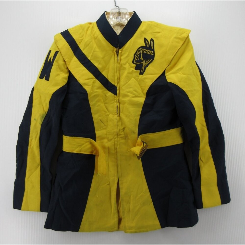 VINTAGE Marching Band Jacket 38 Ostwald Uniform Indian Head 60s *